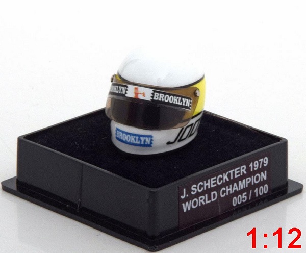 ferrari helm weltmeister 1979 scheckter world champions collection (limited edition 100 pcs.) M75393 Модель 1 12